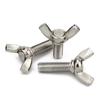 Acero Inoxidable 304 Auténtico Cuerno Tornillo Mariposa Yuanbao Tornillo de Mano Tuerca Mariposa Tornillo Perno M3M4M5M6M8