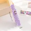 Peine de pelo portátil lindo de dibujos animados para uso doméstico, peine de espina de pescado para niñas, peine especial para trenzar con cola puntiaguda pequeña para niños y bebés