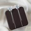 Brincos Elegantes Azuis com Borboleta e Franja de Prata S925 para Senhora Elegante Versátil Moda Longo Destacável Dupla Forma de Usar