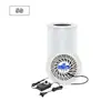Purificador de Aire DIY Elemento de Filtro 5S 220V a 12V para Eliminar Humo Alérgenos Velocidad Ajustable 20S Ventilador Redondo