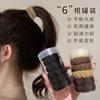 Paquete de seis bandas gruesas de alta gama para el cabello, cuerda para atar femenina, artefacto fijo para coleta alta, cuerda para el cabello de alta elasticidad y duradera, banda de goma