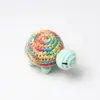Pingente de Boneca de Crochê Popular Feito à Mão Transfronteiriço, Enfeite de Tartaruga Pequena de Crochê com Fio, Acessório de Pingente para Chaveiro Tricotado