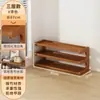 Zapatero de varios niveles para el hogar, entrada, exterior, zapatero pequeño estrecho interior simple, a prueba de polvo, para habitaciones de alquiler, almacenamiento, ensanchado, engrosado