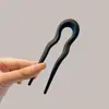 Elegante Pasador de Pelo de Acrílico en Forma de U Palillo para Recogido de Pelo de Alta Gama Nuevo Estilo Chino Artefacto para Recogido de Pelo Pasador Simple Moderno