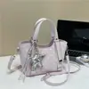 Bolso Cubo de Lunares Rojos Nuevo 2026 para Mujer, Bolso de Mano Lindo con Colgante de Estrella, Bolso Cruzado Versátil para Niñas