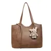 Bolsa Tote de Moda Transfronteiriça Grande Capacidade Feminina Nova Simples Tendência Toque de Luxo Bolsa de Ombro Único Bolsa de Mão Casual para o Dia a Dia