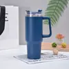 Taza de Coche Portátil para Exteriores de Primera y Segunda Generación 40 oz, Taza de Hielo con Asa, Taza Aislada de Gran Capacidad para Uso en Coche