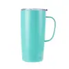Copo Isolado de Aço Inoxidável 304 com Alça, Copo Pequeno de Aço, Isolamento Espesso a Vácuo de Camada Dupla, Copo de Água Fria, Portátil