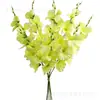 Flores artificiais transfronteiriças 6 gladíolos decoração de casamento em estoque vendas arranjo de flores decoração de casa adereços de fotografia atacado