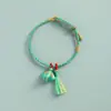 Pulsera de Cuerda Colorida del Festival del Bote del Dragón, Pulsera de Hilo de Cinco Colores Zongzi Tejida a Mano, Accesorio de Cuerda Tejido a Mano Estilo Tradicional Chino