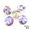 Direto da fábrica superfície de diamante redondo cristal de alta qualidade fundo pontiagudo formato de diamante de vidro material para acessórios de joias diy atacado