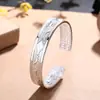 Transmissão ao Vivo Transfronteiriça Atacado Pulseira Simples Retro Gravada com Relevo Sutra do Coração para Homens e Mulheres Pulseira de Moda Personalizada com Lema em Sânscrito