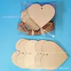 Venta caliente transfronteriza rodajas de madera en blanco DIY Día de San Valentín Navidad decoración creativa forma de corazón colgante pintado a mano hecho a mano