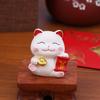 Lindo Mini Gato de la Suerte Adornos Pequeños de Escritorio para Oficina Celebridad de Internet Consola Central de Coche Suministros de Decoración Interior de Coche