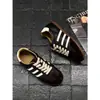 Zapatillas de entrenamiento vintage de piel de oveja alemanas para mujer, nuevo modelo otoño 2026, zapatillas Forrest Gump, zapatos casuales ligeros de suela suave para mujer