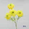Flores Artificiais de Seda para Casamentos, Decorações de Salão de Casamento, Flores Artificiais Mais Vendidas no Exterior, Clematis Estilo Europeu de Haste Única para Decoração de Casa