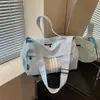 2026 Nueva Bolsa de Viaje Rayada de Gran Capacidad Moderna Genial de Moda Bolsa de Gimnasio Deportiva Versátil Bolsa de Equipaje para Viajes Diarios Versátil