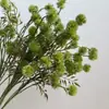 Flores artificiales: Fruta del amante, bola de espinas de múltiples cabezas, espina de diente de león, flores artificiales para decoración de bodas, paisajismo de salas modelo y salón de bodas