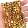 Estrela Preta de Cinco Pontas com Revestimento Nano Galvanizado Contas Acessórios Manuais DIY Joias Produtos Semi-Acabados Botões Contas Redondas Contas Soltas