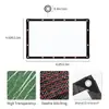 Lona Transparente para Exteriores, Impermeable al Viento, a Prueba de Polvo, Engrosada, Tela Impermeable, Material PE, Tela de Plástico Resistente al Desgarro, Lona Impermeable a la Lluvia y al Sol