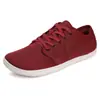 Zapatos de Punta Ancha, Zapatos Descalzos de Suela Blanda, Zapatos Deportivos Fitness para Levantamiento de Pesas Sueltos y Cómodos, Transpirables Antideslizantes Casuales de Tejido Volador, Ligeros