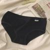 Calcinha de algodão das senhoras atacado A001 cueca das senhoras cor sólida cuecas da menina cueca de algodão de cintura baixa estudantes do sexo feminino