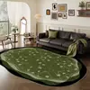 Alfombra de Pelo Rizado Estilo Vintage, Cobertura Completa de Área Grande, Alfombra Retro para Sala de Estar de Uso Doméstico, Resistente a las Manchas y Fácil de Mantener, Felpudo para Mesa de Café y Patas de Mesa