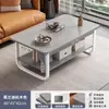 Mesa de centro para sala de estar, mesa pequena para uso doméstico, mesa lateral moderna e simples para apartamentos de aluguel, mesa de chá minimalista para varanda