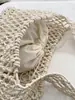 2026 Verano Nuevo Bolso de Hombro de Malla Hueca Estilo Coreano de Moda Bolso de Mano Tejido de Alta Moda para Vacaciones en la Playa