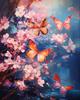 Pintura de Diamante Manjing Transfronteiriça DIY Paisagem Padrão de Flor Artesanal Diamante Redondo Adesivo de Diamante Simples Atacado Pintura de Alvenaria
