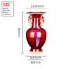 Cerámica Retro China Jun Horno de Alfarería Cambio de Color tamaño pequeño Jingdezhen Jarrón Cerámico Decoración Sala de Estar Estante Antiguo Decoración de Entrada Rojo