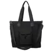 Bolsa Grande de Nylon para Mujer 2024 Nuevo Textil Versátil Bolso Tote Estudiante Bolso Cruzado Simple de Color Sólido a la Moda Viaje