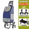 Carrito Pequeño para Compras de Supermercado para Uso en Casa Gran Capacidad Portátil Plegable Carrito de Compras Escalada de Escaleras Ruedas de Cristal Resistente al Desgaste Acero Inoxidable Carrito Pequeño