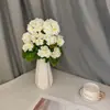 Flores Artificiales Transfronterizas Amazon al por Mayor Flores Artificiales para Boda Decoración de Flores Artificiales para Sala de Estar de Casa Flores de Geranio Adornos Florales Decorativos