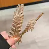 Nova Tiara de Coroa de Louros Dourada com Design de Folhas e Ramo de Oliveira, Acessório de Cabelo Nupcial Estilo Floresta Grego Antigo, Ornamento de Louro Estilo Francês