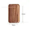 Bandeja sólida de madera de acacia transfronteriza, bandeja de té para el hogar, bandeja de comedor, bandeja de frutas de madera estilo japonés, plato rectangular ovalado