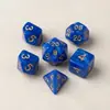 Conjunto de Dados Poliedros para RPG com 7 Peças Acessórios para Jogos de Mesa Presente DnD Jogador Jogos de Interpretação de Papel Jogos de Tabuleiro Conjuntos de Dados
