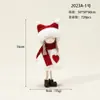 Muñeca de Niña Angelito Nueva Transfronteriza Colgante Decorativo de Papá Noel Ciervo Tela Felpa Colgante para Árbol de Navidad