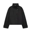 Ropa de mujer de comercio exterior estilo europeo y americano transfronterizo ZA AliExpress moda súper ventas abrigo de lana versátil con botones diagonales cuello alto