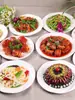 Prato Pronto para Exibição de Pratos Modelo Comida Chinesa Resina Comida Pimenta Porco Restaurante Cozinha Adereços Falsos