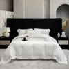 Conjunto de Quatro Peças Modelo Novo 2026, Conjunto de Quatro Peças Estilo Luxo Leve, Conjunto de Quatro Peças de Algodão de Fibra Longa de Xinjiang Acetinado, Confortável para Quarto de Dormitório
