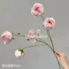 Flores artificiales, rosas de burbuja, rosas de borde quemado, flores de borde rizado, accesorios de decoración de bodas, flores falsas, arreglos florales decorativos