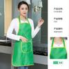 Delantal Estampado Personalizado con Logo de Cuello Halter Color a Juego con Bolsillo Catering Olla Caliente Café Mesero Delantal Ropa de Trabajo Al por Mayor