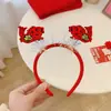 Diadema del Festival de Primavera de Año Nuevo Diadema del año del Dragón Fiesta anual festiva de Año Nuevo Accesorios para el cabello de Año Nuevo Pasador del Día de Año Nuevo Decoración de Feliz Año Nuevo