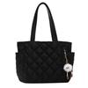 Bolsa de Algodón Coreana Ins para Mujer 2023 Nueva Acolchada de Gran Capacidad Bolso Satchel Tote Ropa de Trabajo Compras Bolso de Hombro