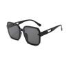 Nuevas gafas de sol transfronterizas para mujer, ultraligeras, sencillas, con protección solar UV, montura grande, gafas de sol marrones pequeñas, venta al por mayor