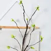 Atacado Ramo Único Multi-galhos Folha de Salgueiro Polpa de Espuma Ramo Flor Artificial Flor Falsa Decoração Suave para Casa Forma Floral Decoração de Casamento