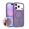 Adecuado para funda de teléfono móvil Apple 17, funda magnética translúcida esmerilada con botón Ai para cámara, funda protectora anticaídas 16Promax
