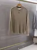 BORBOTIE Ropa de punto para hombre 2026 Otoño/Invierno Nuevo estilo LP Moda Casual Ligero Suéter de solapa de dos botones