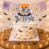 Decoraciones para Pastel de Cumpleaños, Banderines de Letras de Fondo y Juego de Banderas Populares de Series de Halloween de Amazon